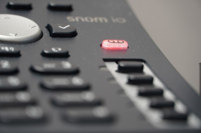 A close-up of part of a phone keypad